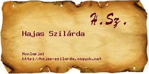 Hajas Szilárda névjegykártya